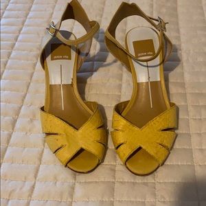 Dolce vita yellow wedges